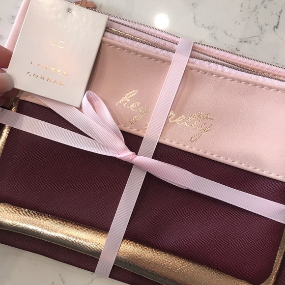 LC Lauren Conrad 3 piece Cosmetic Bag Set - Picture 6 of 6